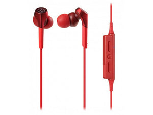 AUDIO-TECHNICA ATH-CKS550XBT SOLID BASS BLUETOOTH EARPHONES (RED)