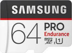 SAMSUNG 64GB PROMICROSDXC PRO ENDURANCE MEMORY CARD W ADAPTER 64GB