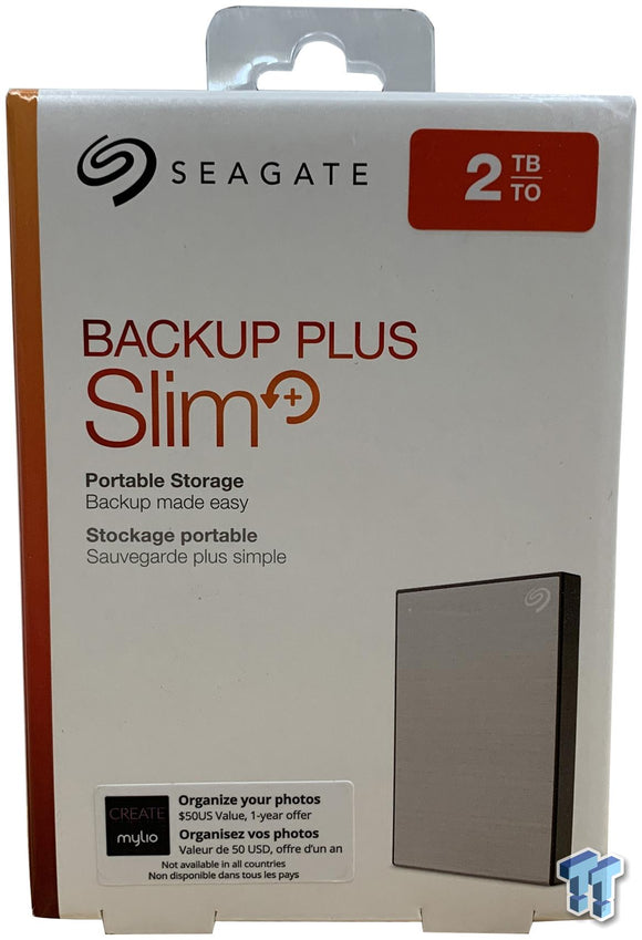 Seagate Backup Plus Slim 2TB, Silver